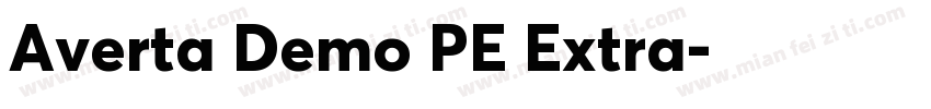 Averta Demo PE Extra字体转换